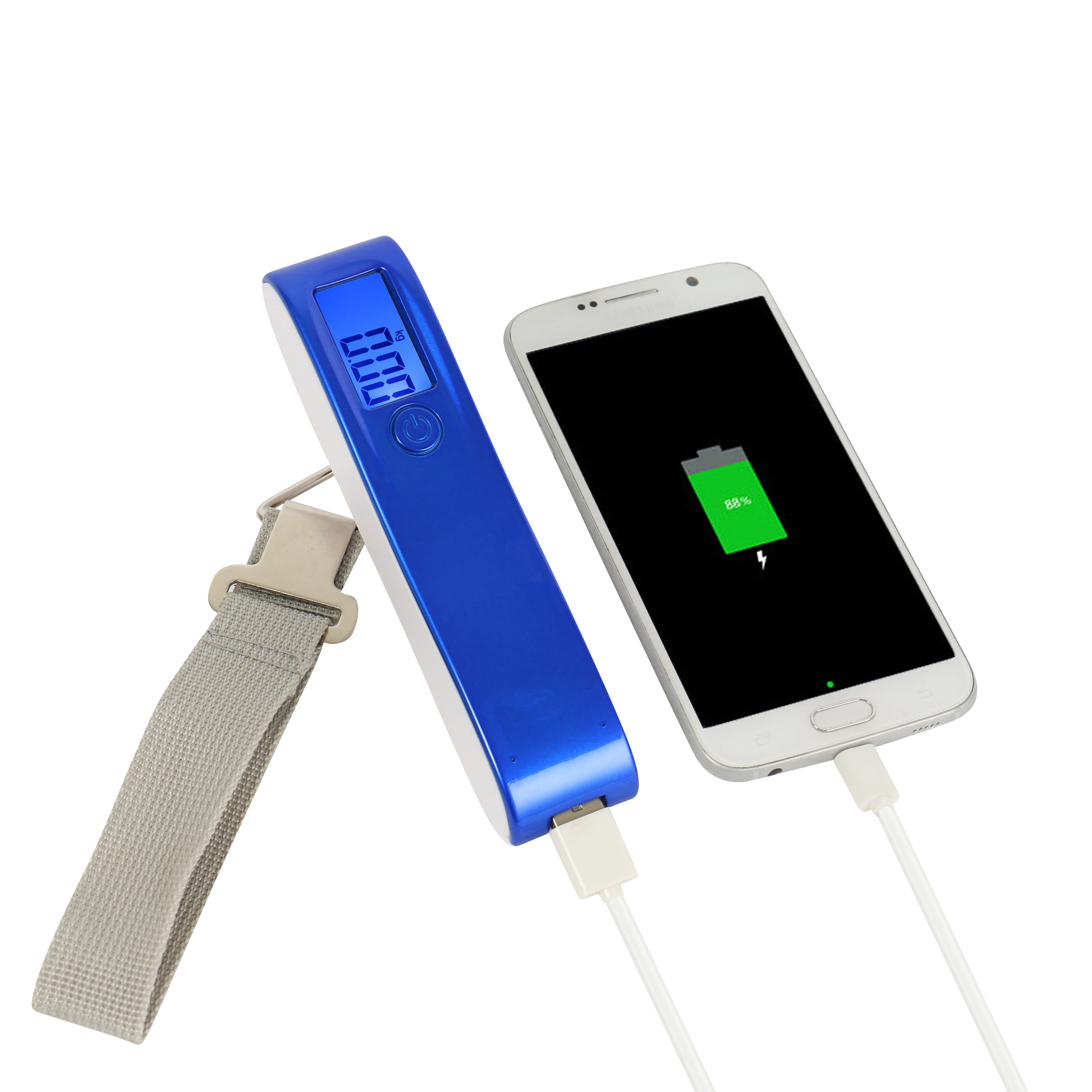 New Balance 18650 Battery Bag Weight Machine Luggage Strap with Scale 50kg LCD Display Portable