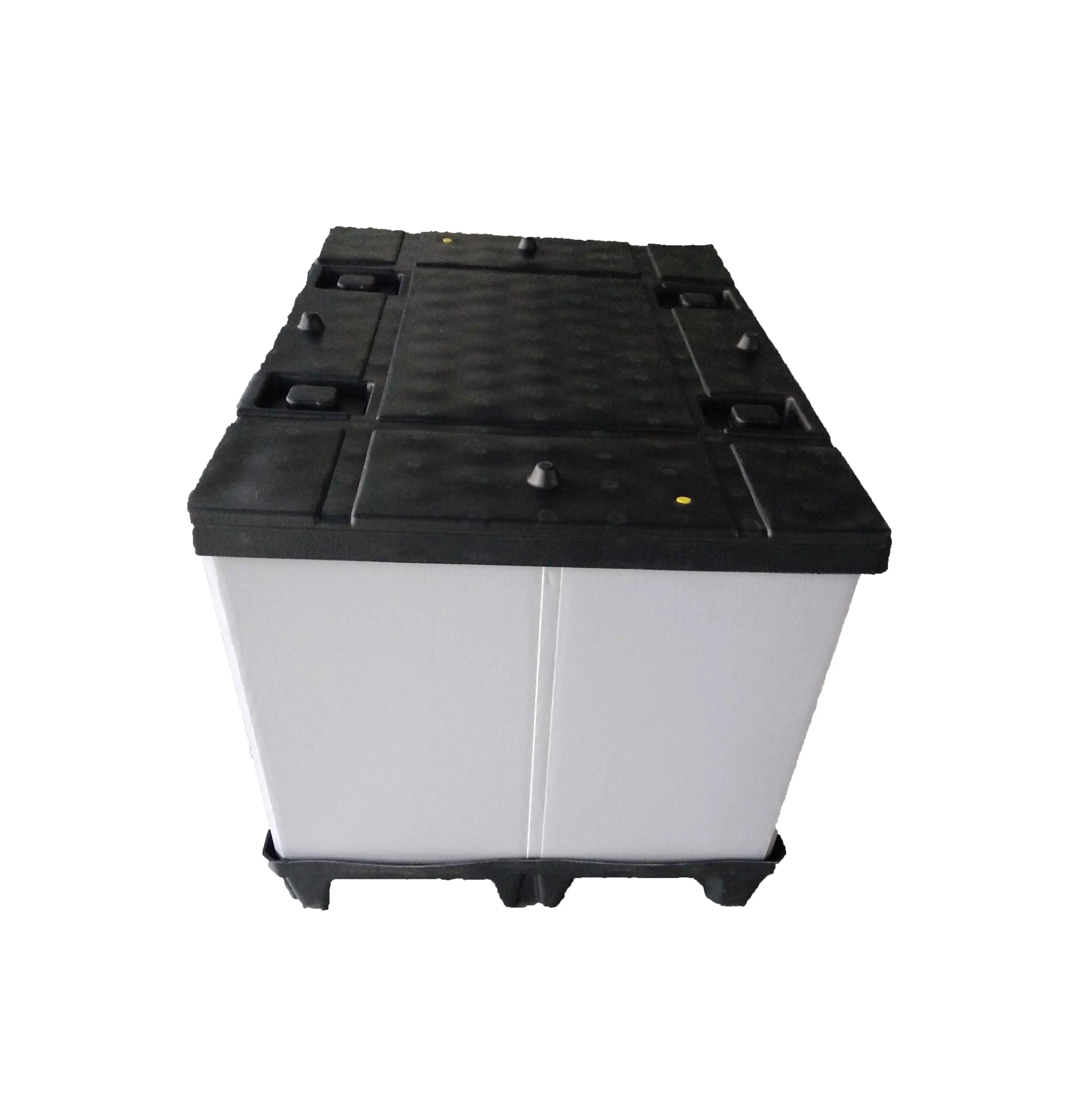 Customized Collapsible Corrugated autopack care packaging automotive Plastic Box with Pallet and Lid