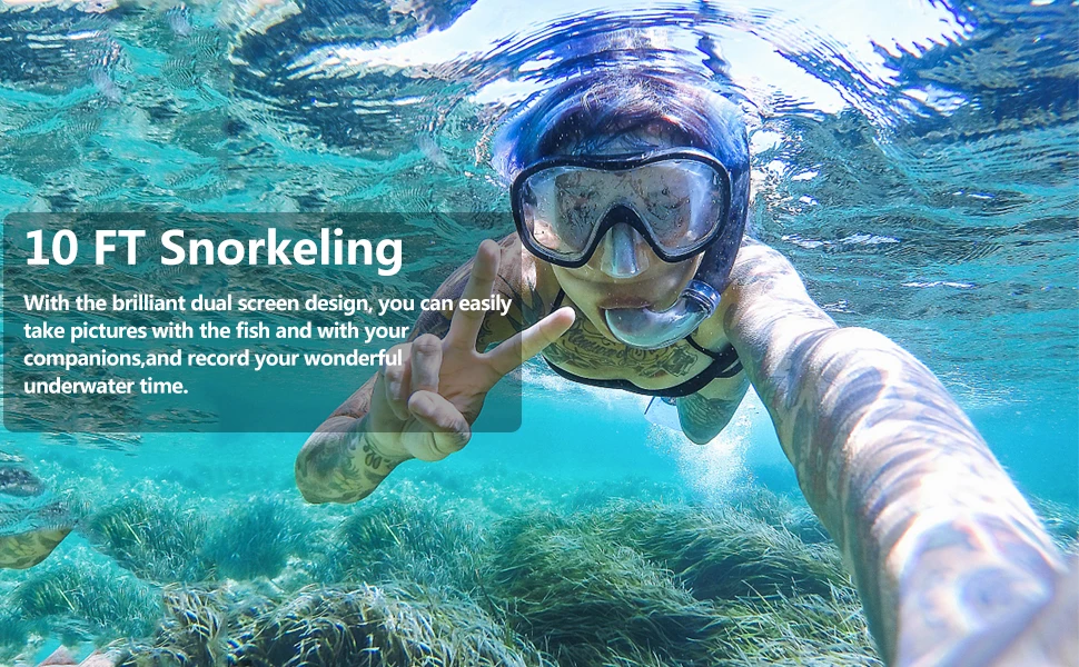 4K HD Mini Digital Cameras Point and Shoot Digital Cameras for Kids Underwater Cameras