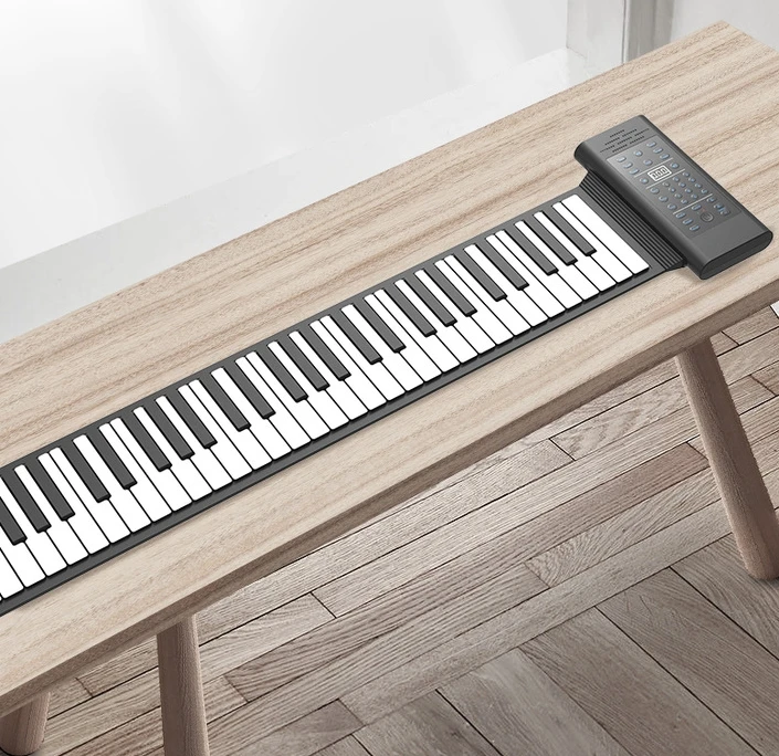 88 key silicone hand roll piano Portable foldable midi adult professional electronic piano wholesale