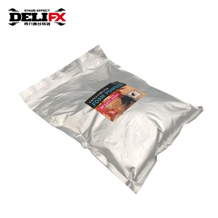 High density 1kg/bag mix with water 1:100 foam powder for foam jet machine for stage effect outdoor indoor party amusement park