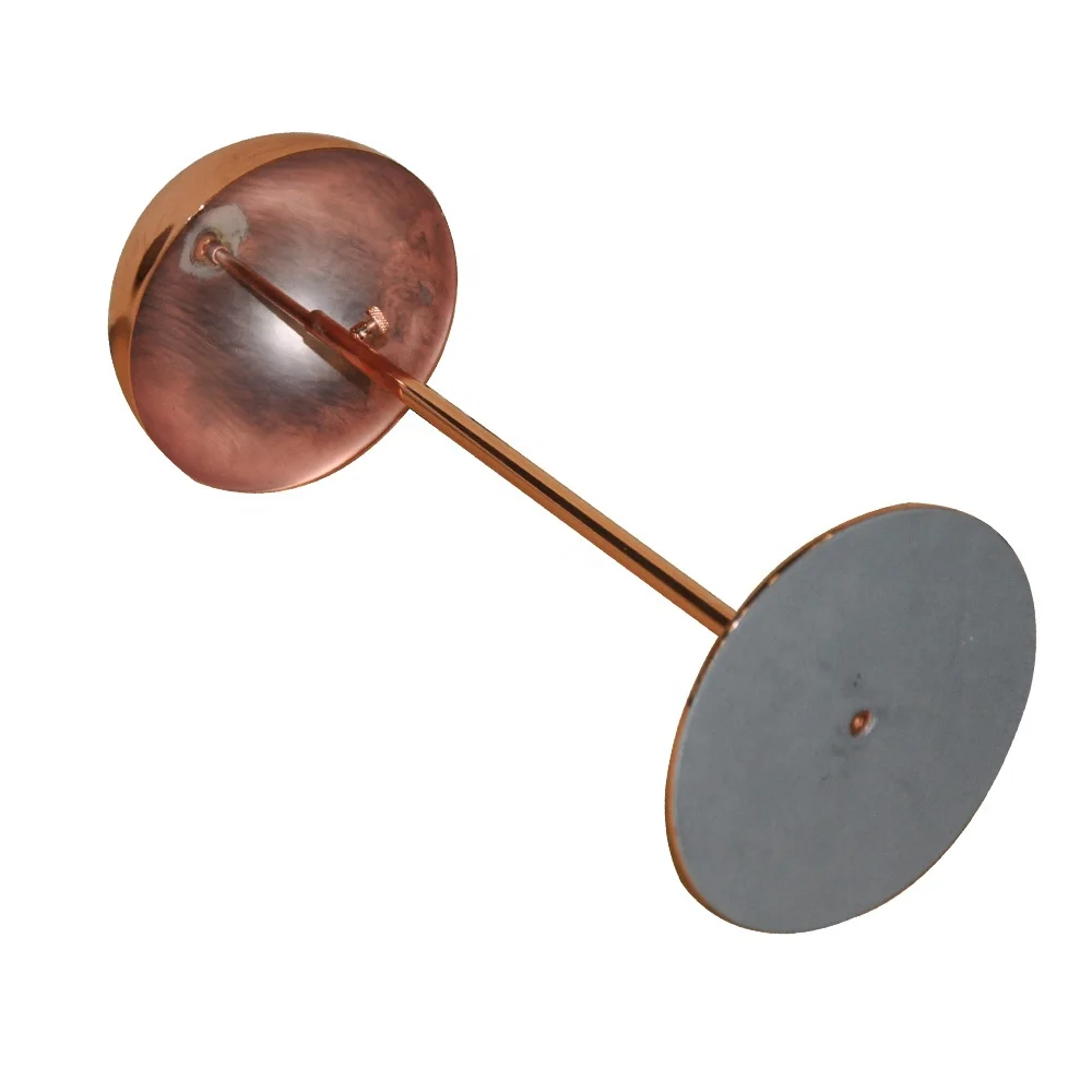 Custom High Quality Copper Plating Stainless Steel Hat Display Stand