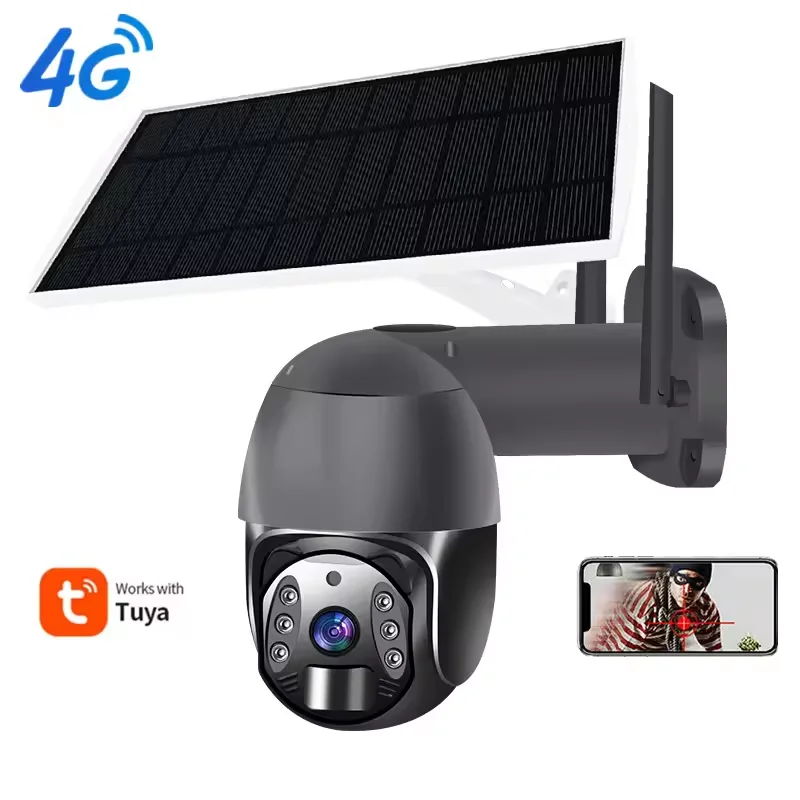 VESAFE 10W Solar Panel Powered Full Smart WiFi Outdoor Solar Security CCTV Camera With 9600mAH Battery Video Recording