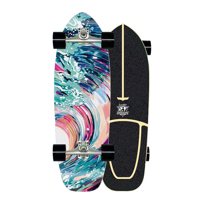 
Land Surf Skate Board Maple Deck CX4 Truck Complete Surfskate Board Outdoor Carving Pumping Cruiser Longboard Skateboards 