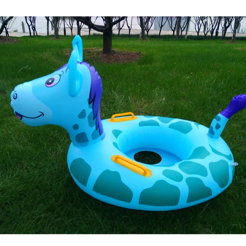 TCXW022407 Beach Lounger Toy PVC Kids Swim Pool Inflatable Swim Ring Swim Float With Safety Seat