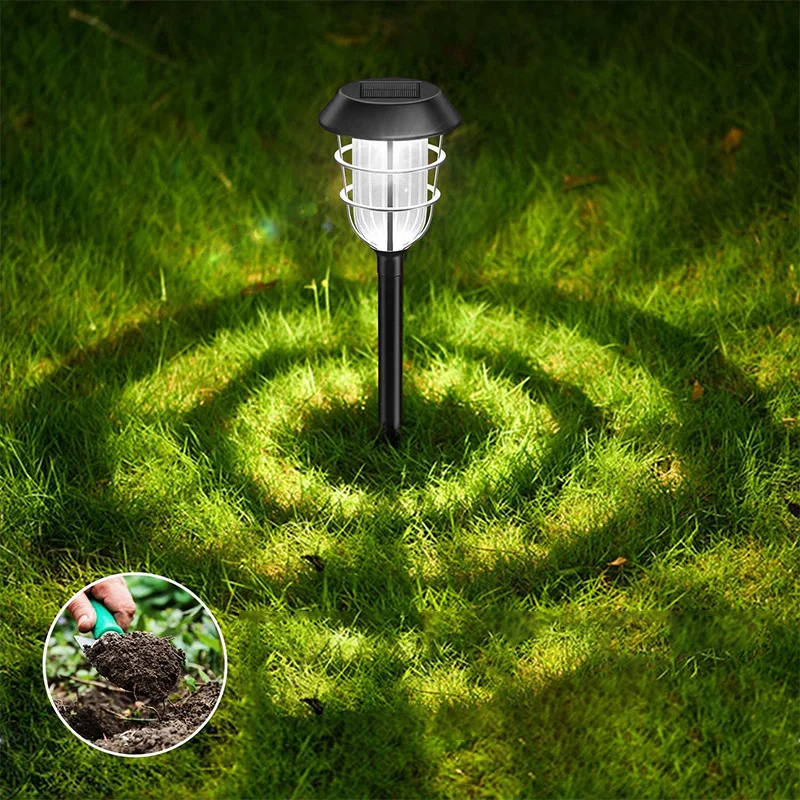 Outdoor ABS Waterproof Lamp Automatic Waterproof Garden Lamp Led Solar Pathway Lights Outdoor For Patio Lawn