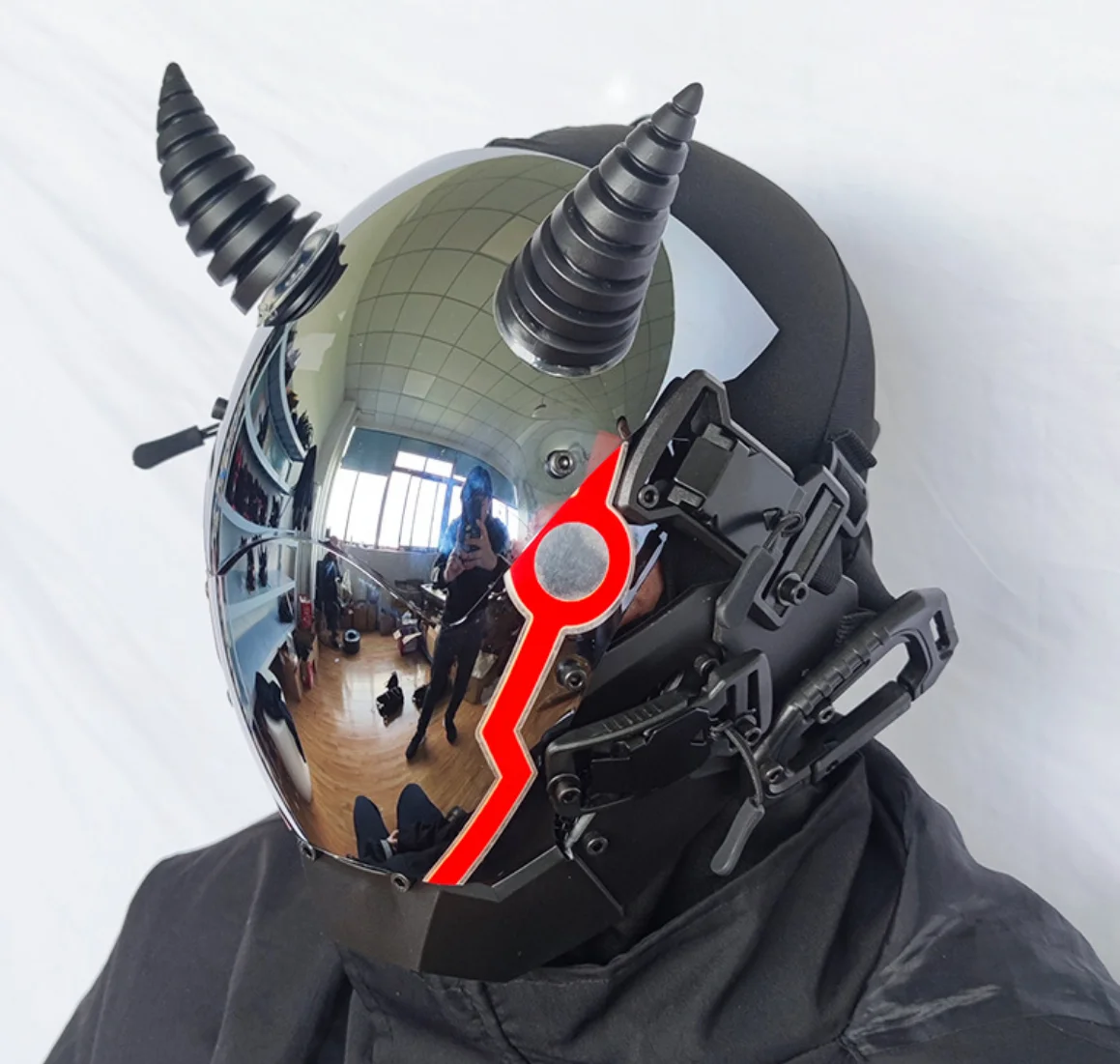 Amazing Robot Helmet Led Change Face Costumes Robotic Cosplay Costume Cosplay Suits DJ Show Event Park Helmet Mask