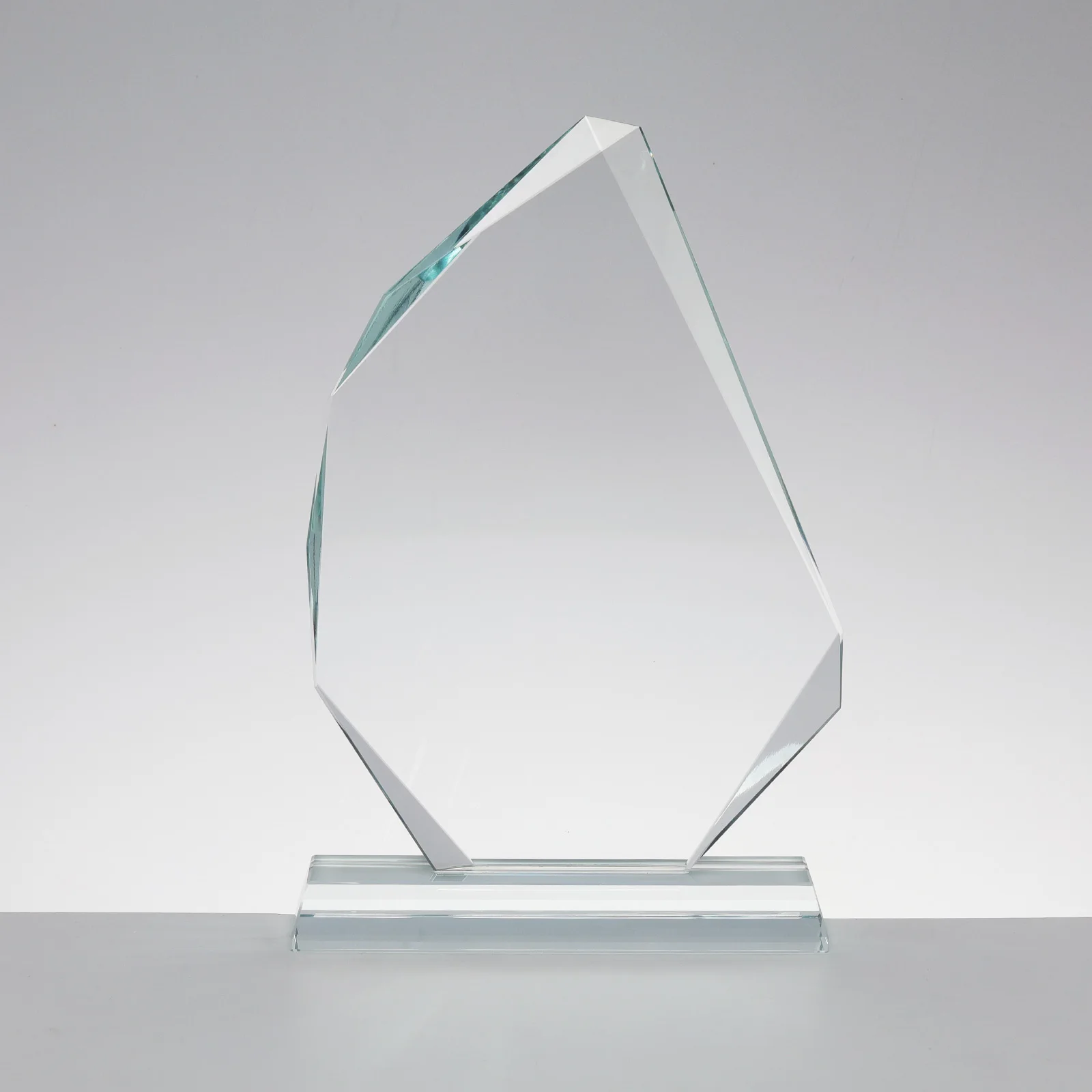 Glass Plaque Blank Tabletop Decor Decorative Signs Award Plaque Custom Photo Picture Frame  with Gift Box