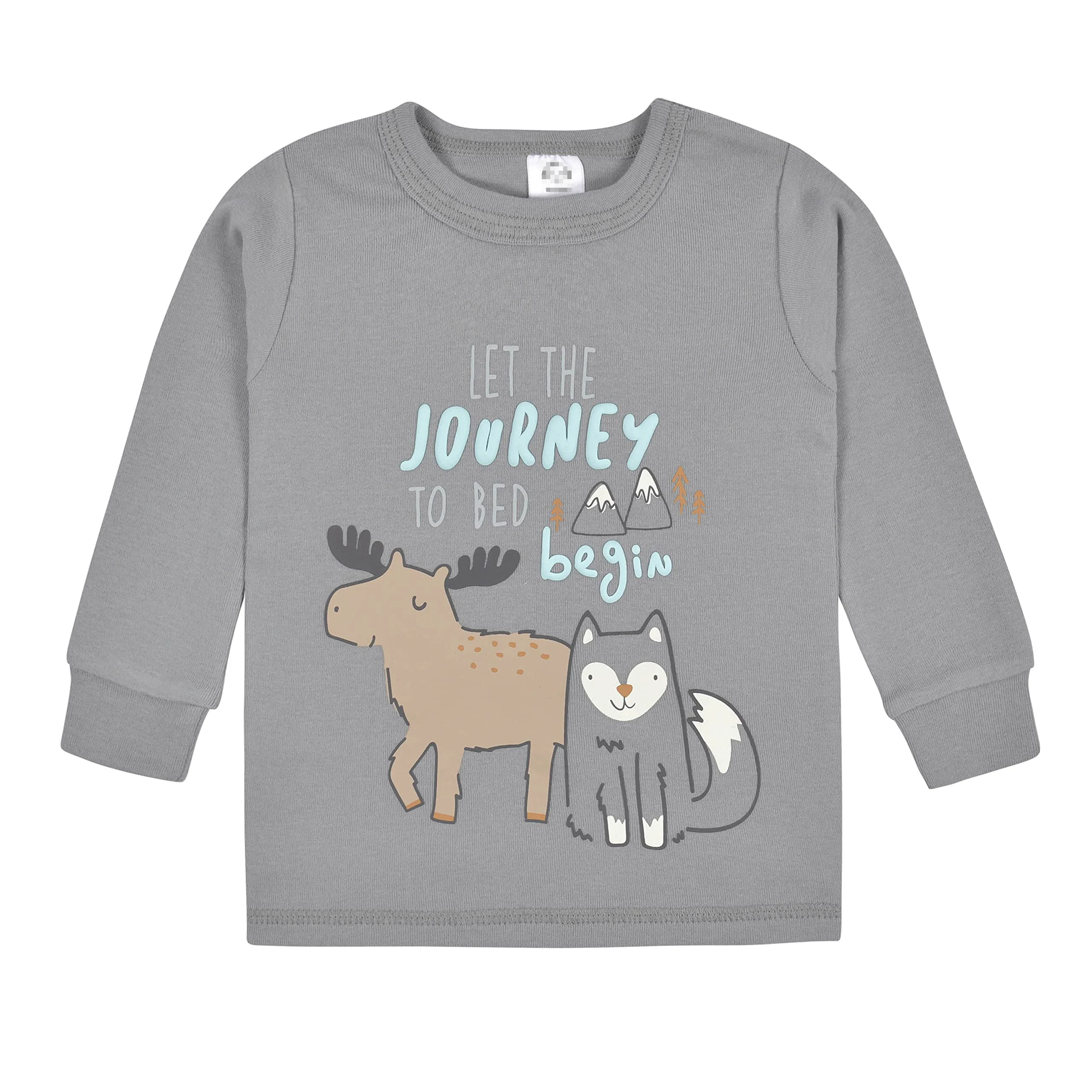 2024 New Fashion Bamboo Cotton Material  Pattern Customized Two Piece Sleepwear Short Sleeve Baby Kids Pajamas Set