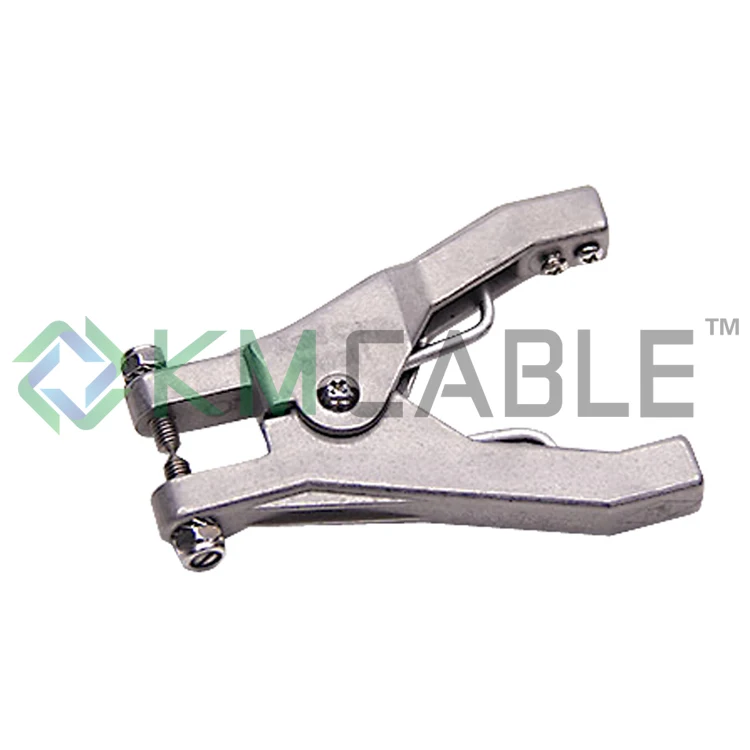 protection anti-static clamp with spiral cable spring cable, anti static coil cable