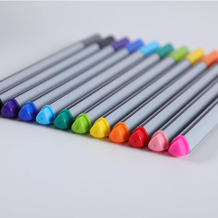 
Factory direct sale non tonic safe fiber tip triangular water color brush marker pen set in Art Markers 