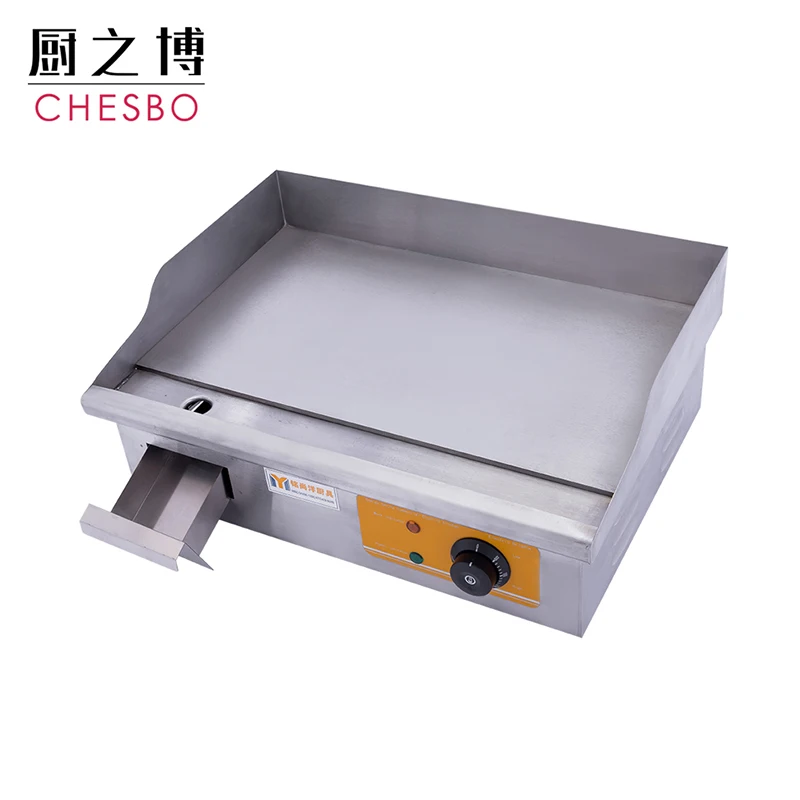 Commercial Countertop Electric Grill Hamburger BBQ Griddle