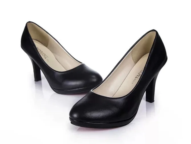 Hot selling trendy style women shoes round toe elegant formal lady high-heeled shoes