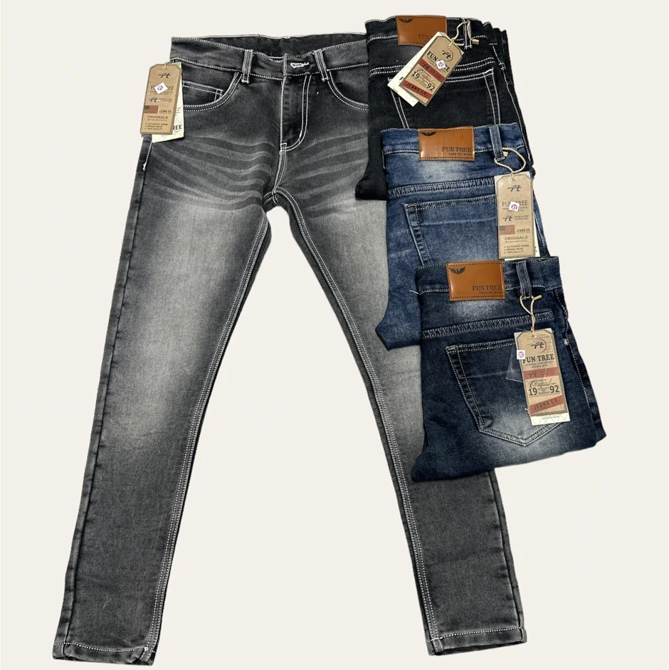 OEM Factory Decorative Straight Denim Jeans Men Fashion Style Manufactures Casual Slim Fit Mens Jeans