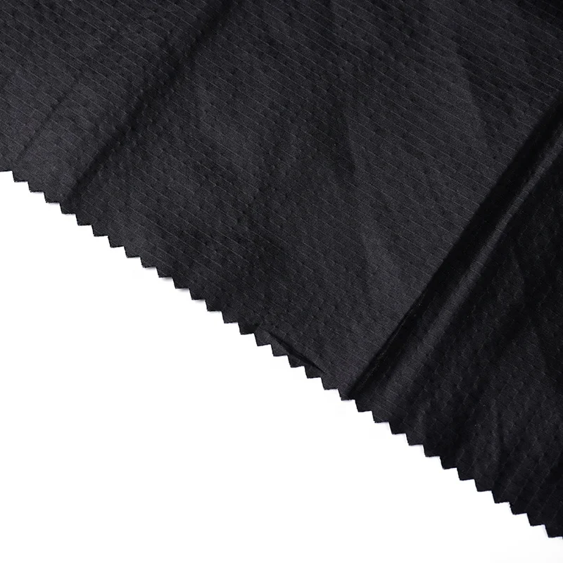 
20D 388T calendered 100% nylon fabric Waterproof and breathable 3*3 ripstop plaid/grid woven fabric 