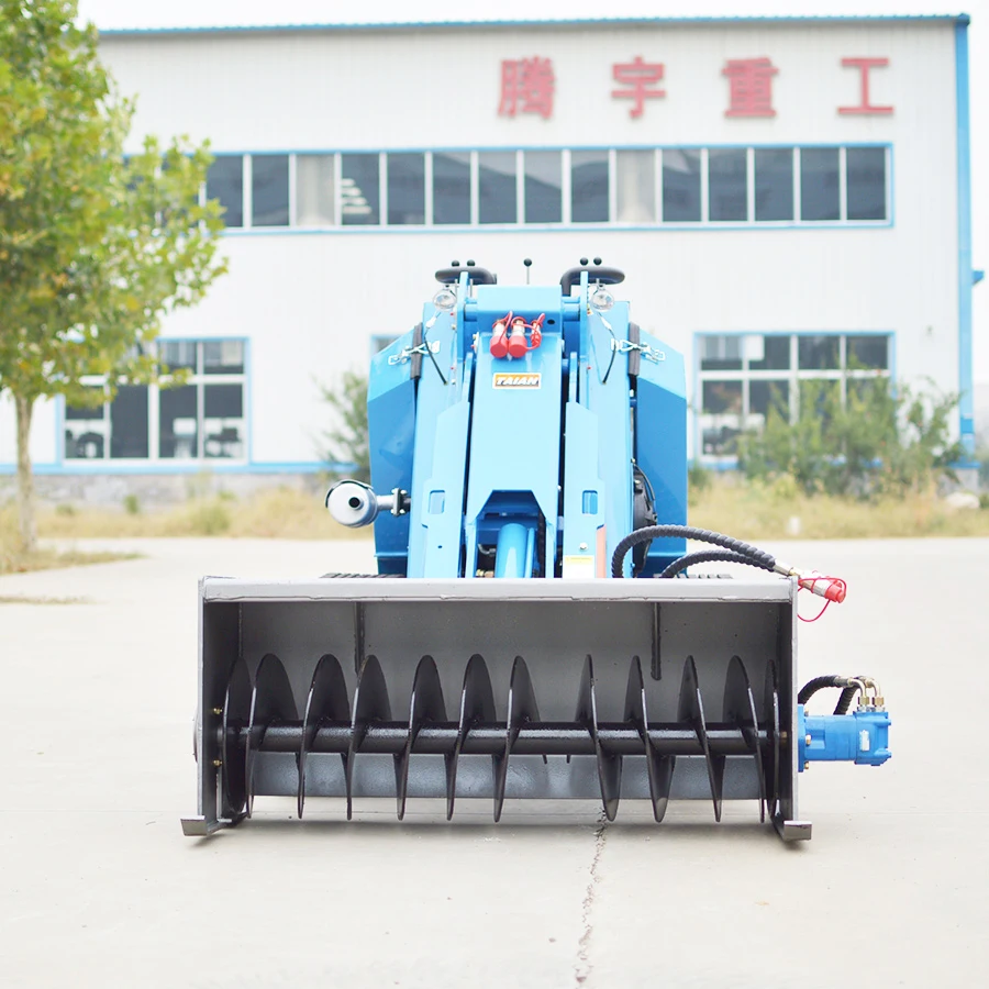 Ce Approved Farmland Mini Skid Steer Loader With Trench Backfiller