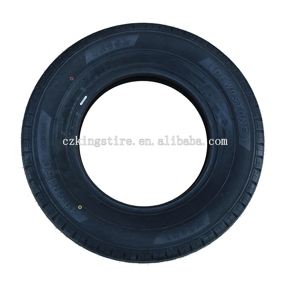 factory supplier 195R15C  trailer tire with  white coated steel wheel