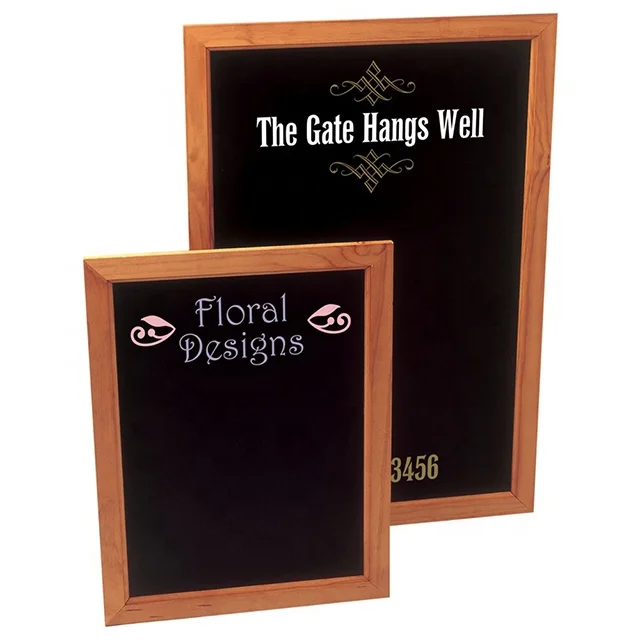 Rustic Double Sided A-Frame Wooden Sidewalk Chalk Board Coffee Menu Restaurant Chalkboard