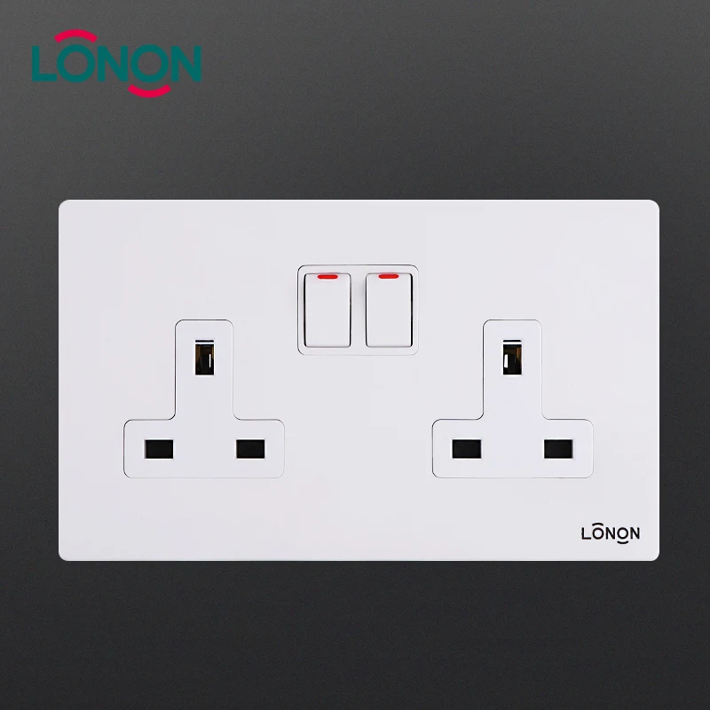 2 gang двойной светильник настенный выключатель розетки интимные аксессуары для Великобритании