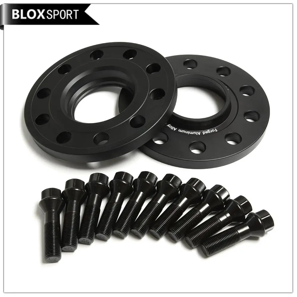 BLOXSPORT Forged Aluminum 6061T6 Hubcentric Wheel Spacers 5x120 CB72.5 15mm Thick for BMW 3series E36 E46 E90