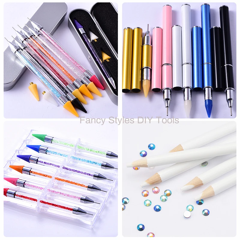
DIY Crystal Rhinestones Gems Picking Wax Pencil Pen Picker Clothing Decoration Tool Diamond Painting Tools F0271 