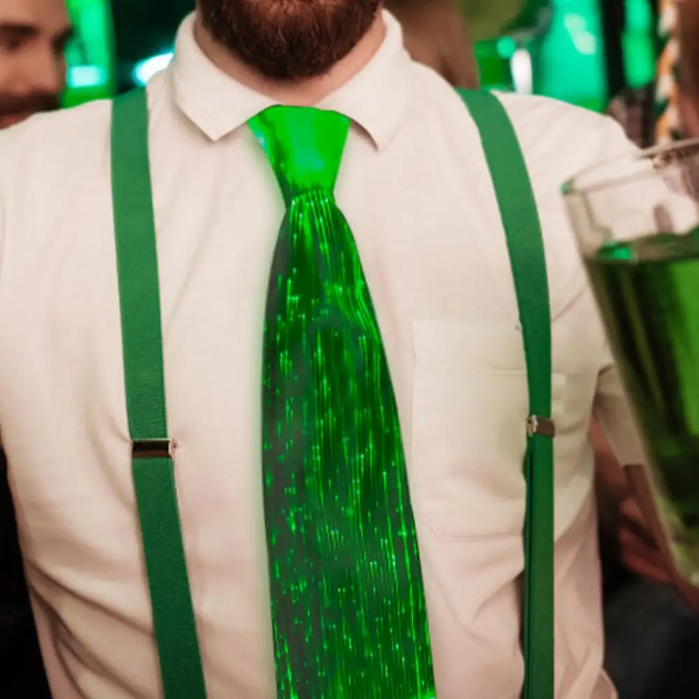 
Fashion light up ties men Led Flashing Novelties Necktie Party Decoration 