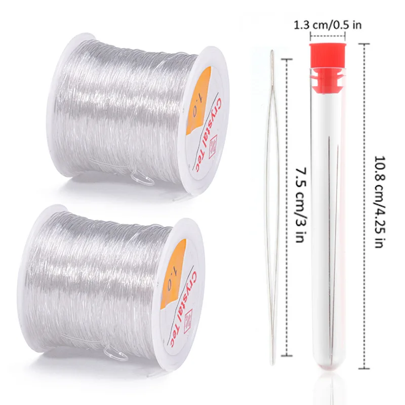 100M Roll Plastic Crystal DIY Beading Stretch Cords Elastic Line Jewelry Making Supply Wire String Jewelry Thread String Thread