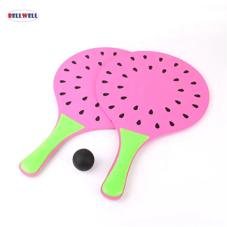 Bellwell Beach Games Wooden Beach Tennis Racket