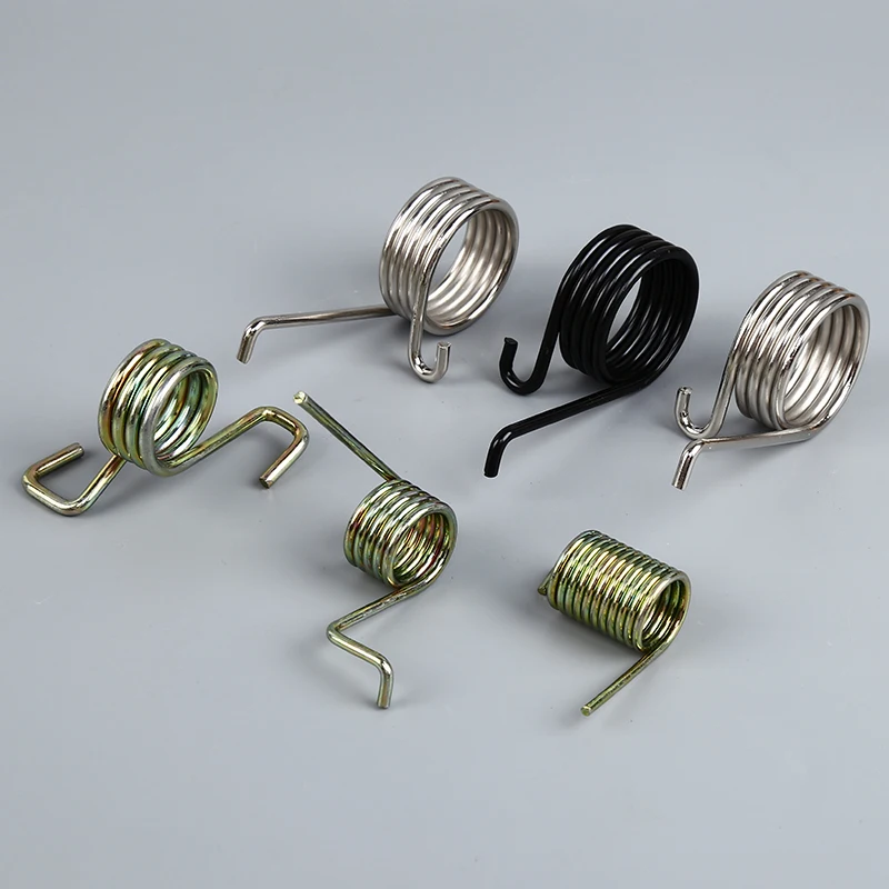 Manufacturer machined custom spring wire bending Vtype switch return double hook torsion spring double hook clamp torsion spring