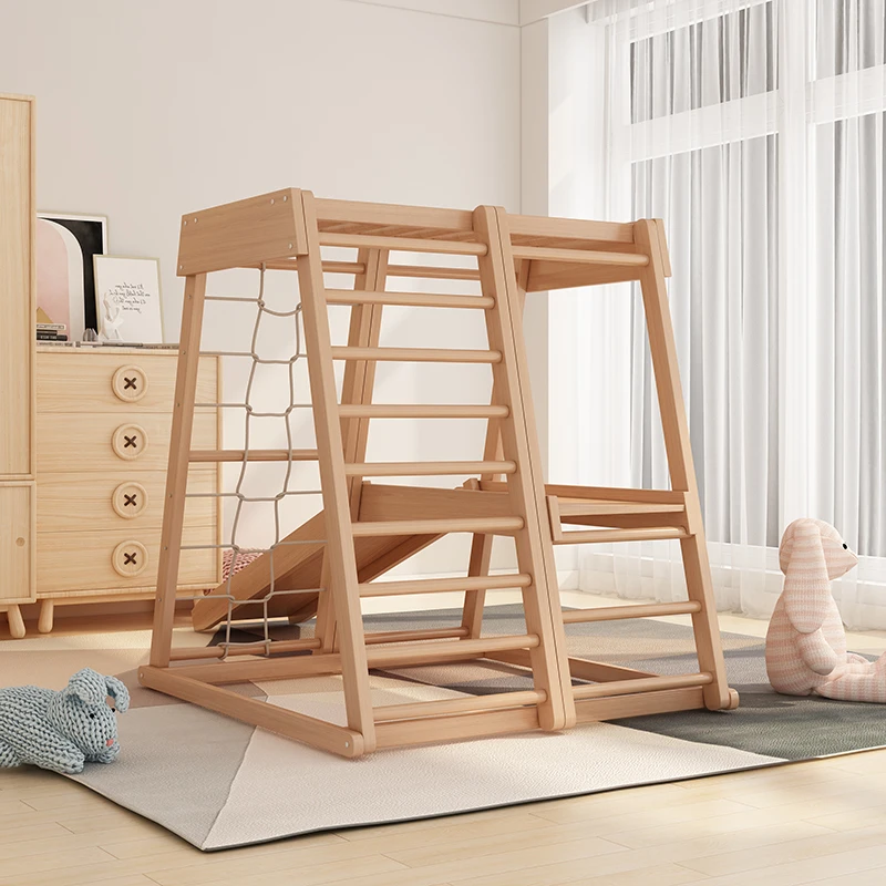 Pikler Triangle Foldable Wooden Climbing Ladders Toys  Indoor Climbing  Frame