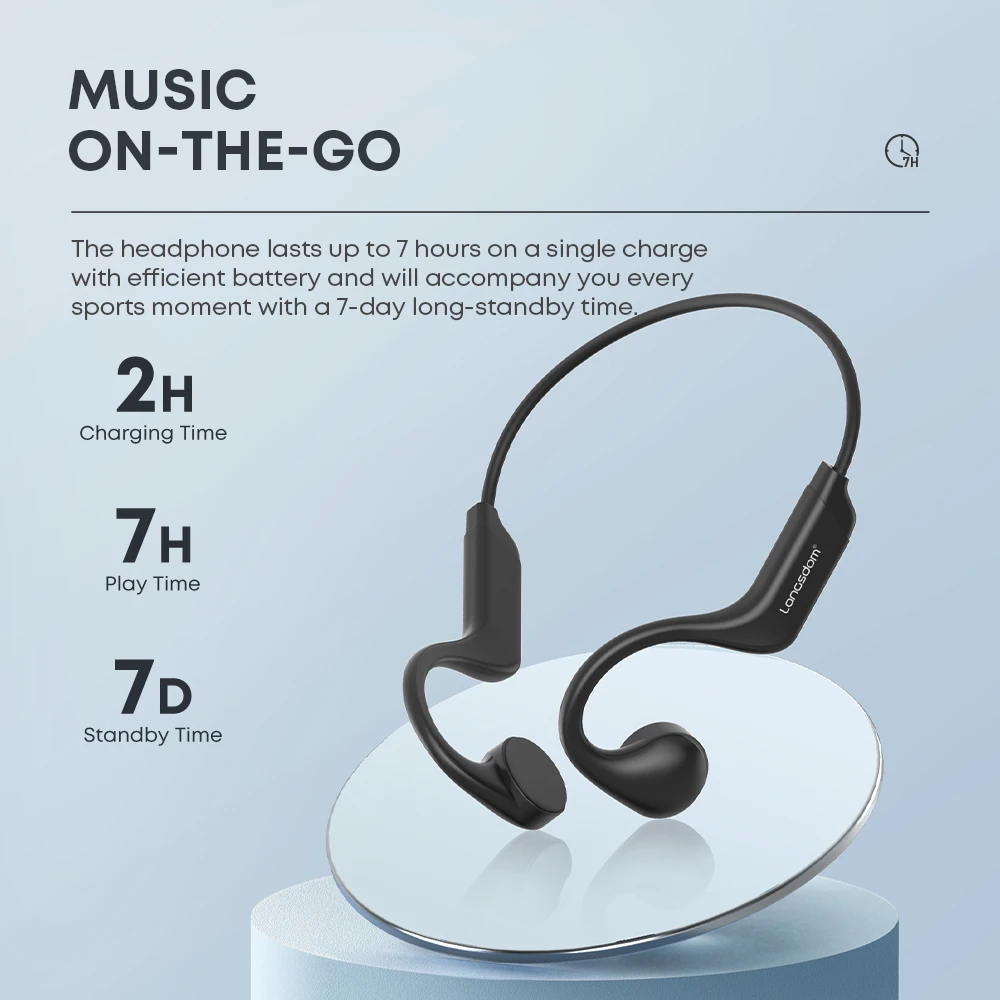 Oem factory wireless open ear healthy headset bluetooth v5.3 sports drivers bone conduction headphones