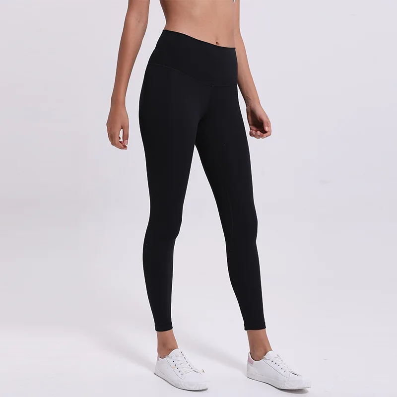 
Wholesale High Quality Nylon Npandex Neon High Waist Breathable Fitness Leggings Sexy Yoga Pants With Pockets For Women 