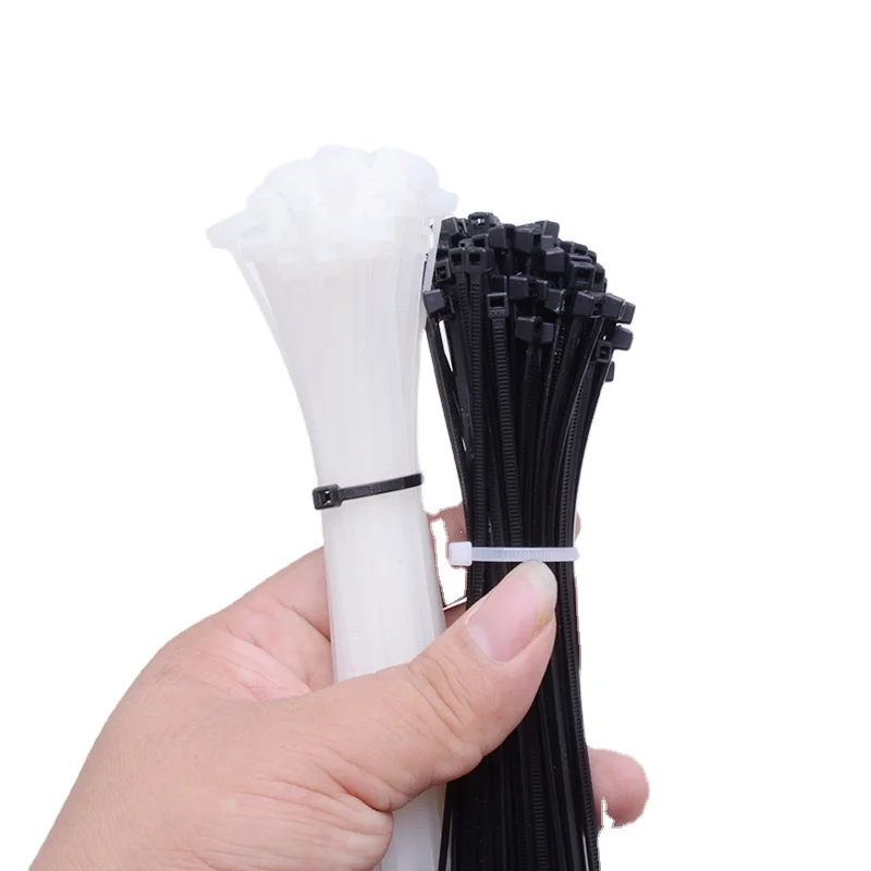 
High Quality UV protection black zip ties Nylon 66 fire resistance releasable plastic heat resistant zip ties 