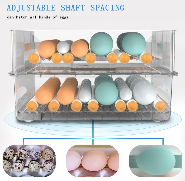 2024 High-quality Classic Fully automatic egg incubator THD176 hatching machine  for all eggs chicken duck turkey goose