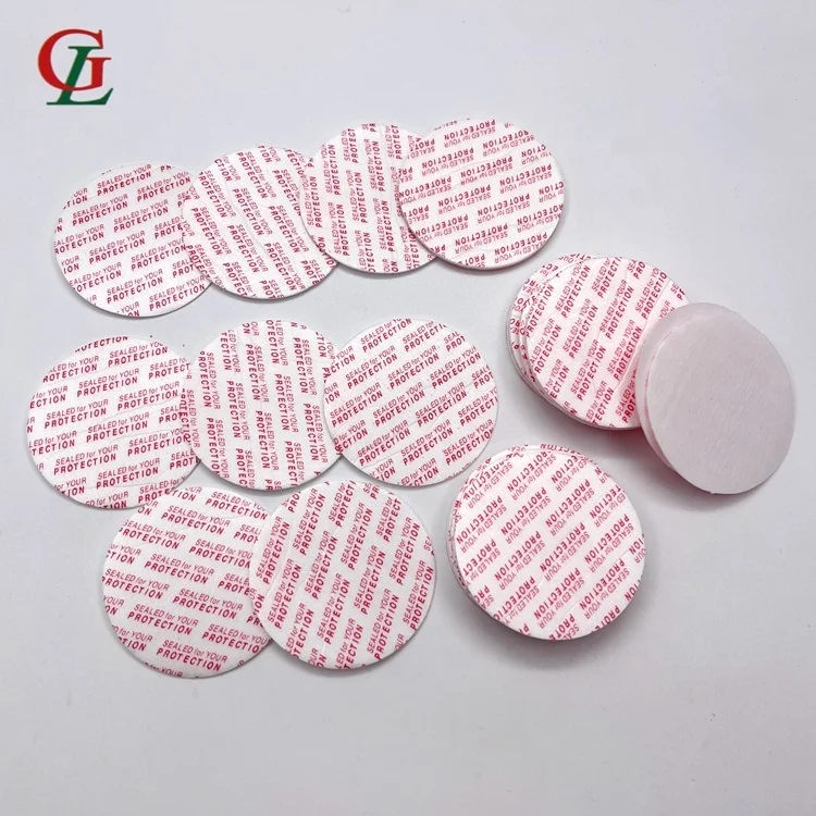 Custom Self Adhesive Pressure Sensitive Bottle Jar lid Seal Foam Induction Liner Ps Foam Liner Sealed For Your Protection in red