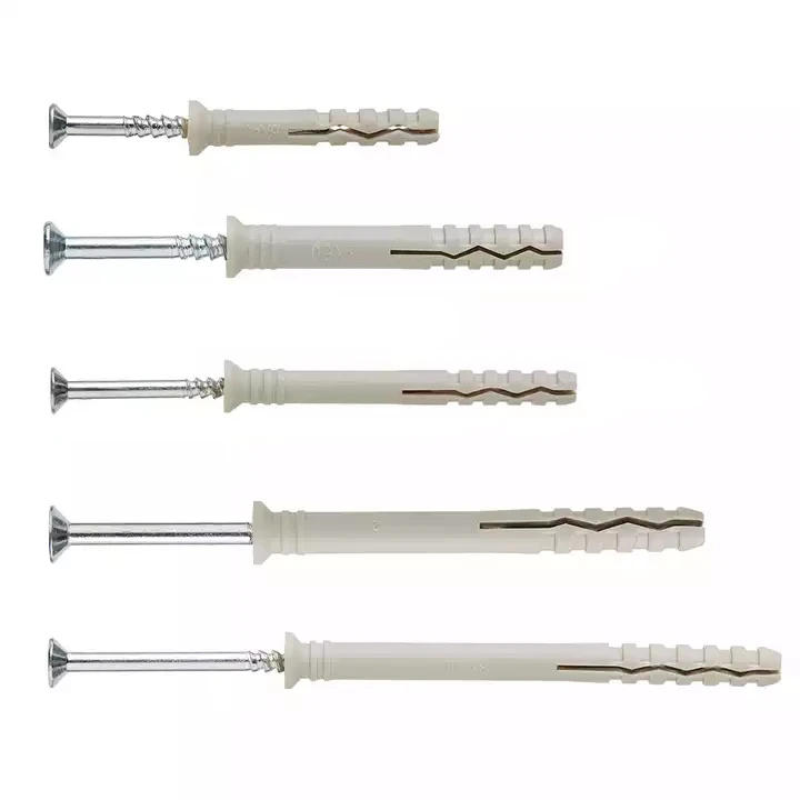 Nylon expansion nail plugs wall anchor screw Nylon Hammer Fixing Anchor nylon fixing anchor with nail screw