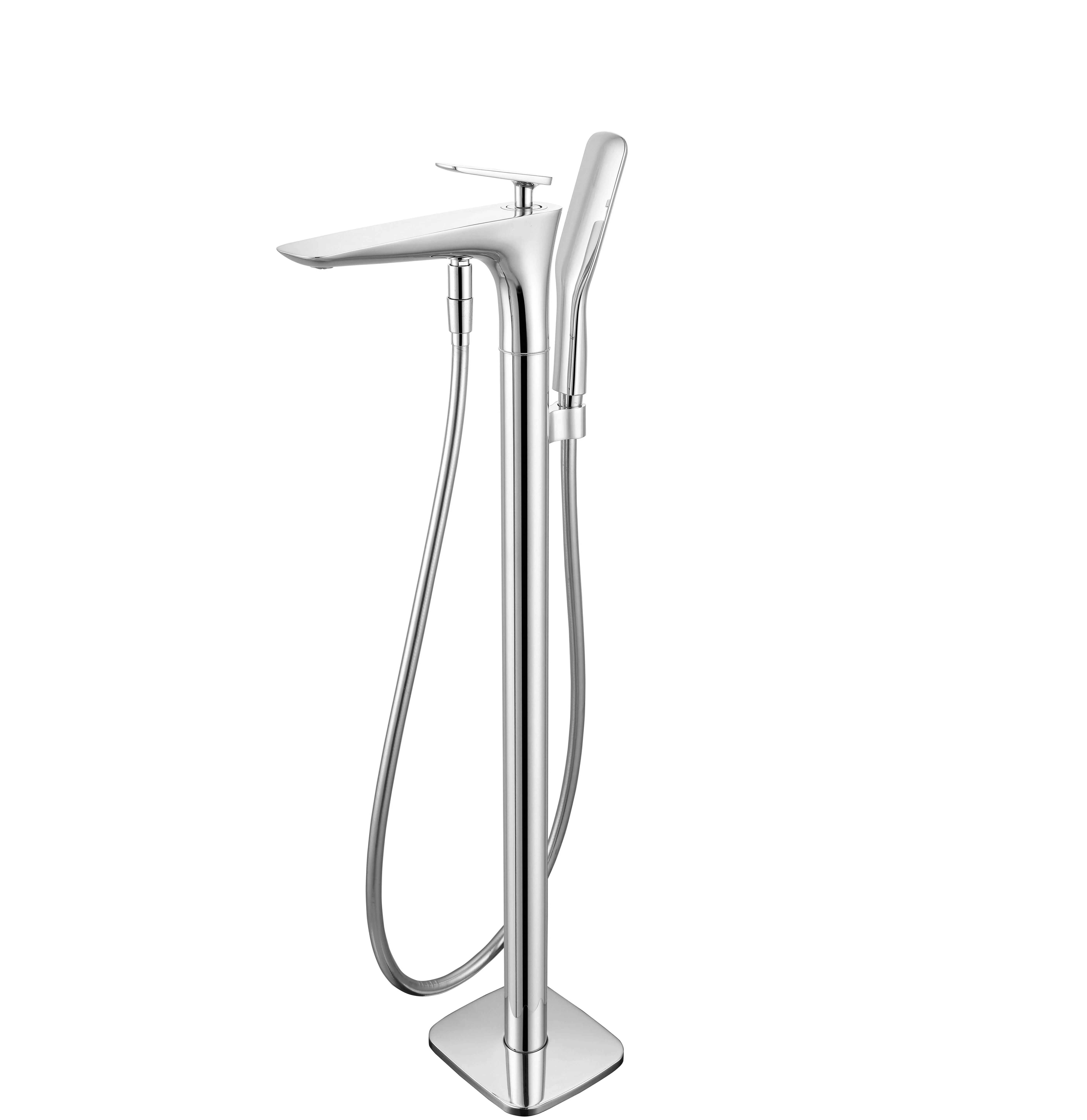 Matte Black Floorstanding Bathtub Faucet Black Single Hole Bathtub Faucet