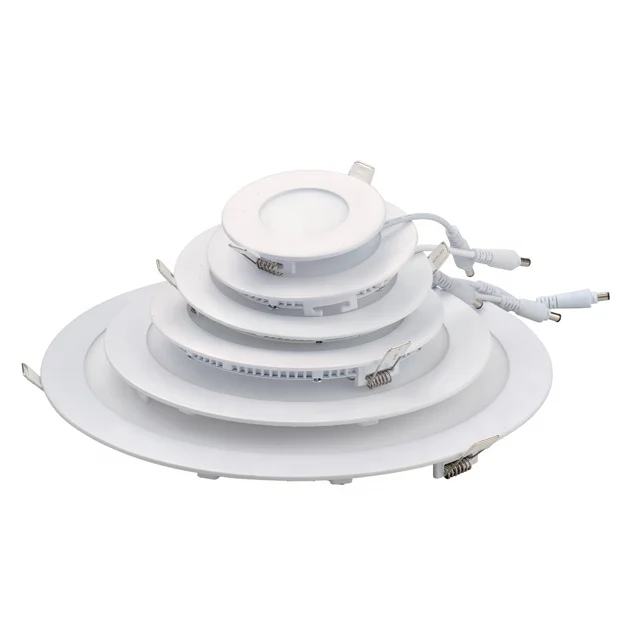 
die casting aluminum led panel light downlight round indoor lighting 