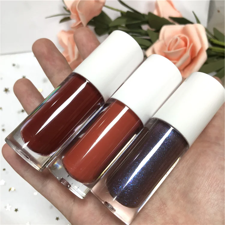 Luxury matte liquid empty round shape create your own buy lipstick brand mini size packaging