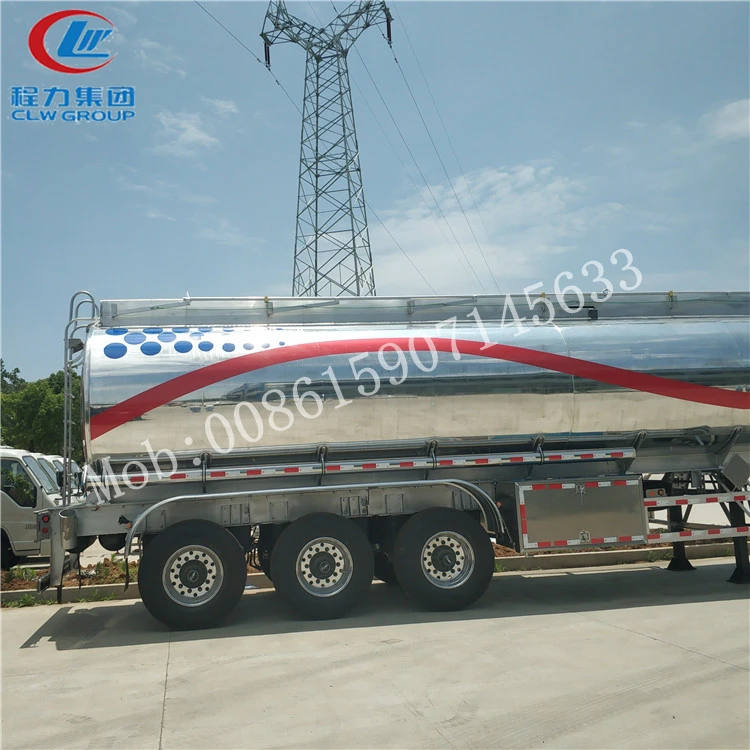  CLW трехосный 43000 алюминиевый бак галлонов дизельный топливный из алюминиевого сплава топливо прицеп с 4 дюйма крышки канализационных люков