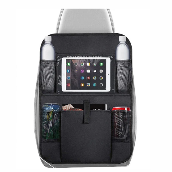 High Quality Multifunction Backseat Car Back Seat Bag Organizer with Touch Holder 9 Storage Pockets organizer for car Kids Baby