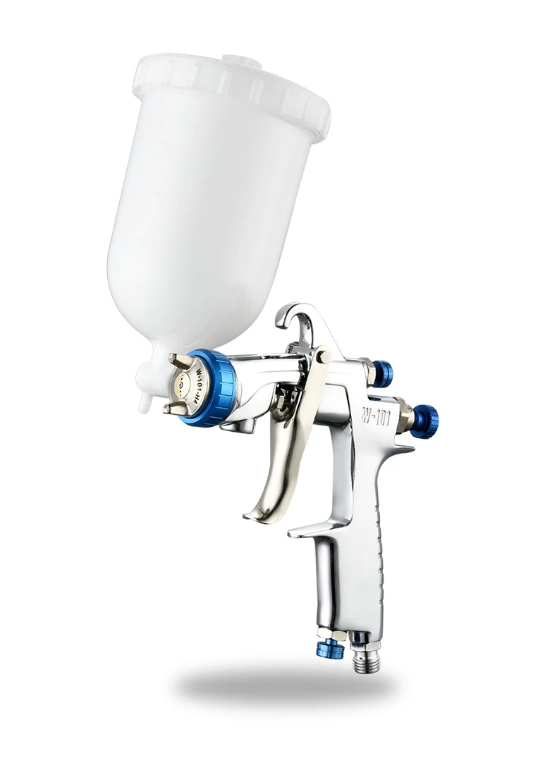 WZAUTO Blue W-101 Auto Spray Paint Gun Refinishing Air Pneumatic Car Paint Spray Gun Power Spray gun