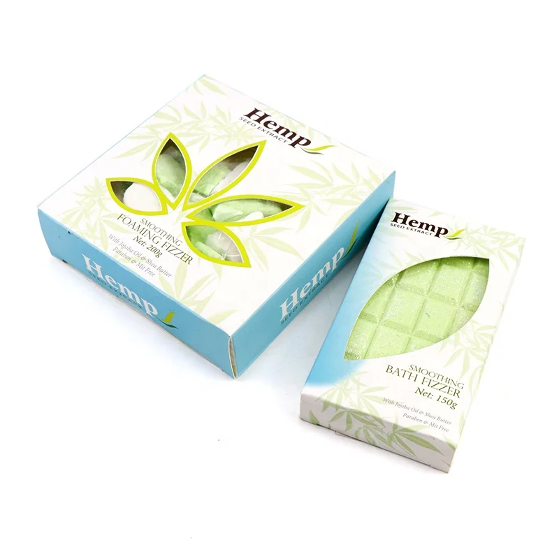 Amazon Hot Seller Manufacturer OEM/ODM Handmade Bubble Fizzer Vegan Natural Organic Hemp Oil Bath Bomb Crumble