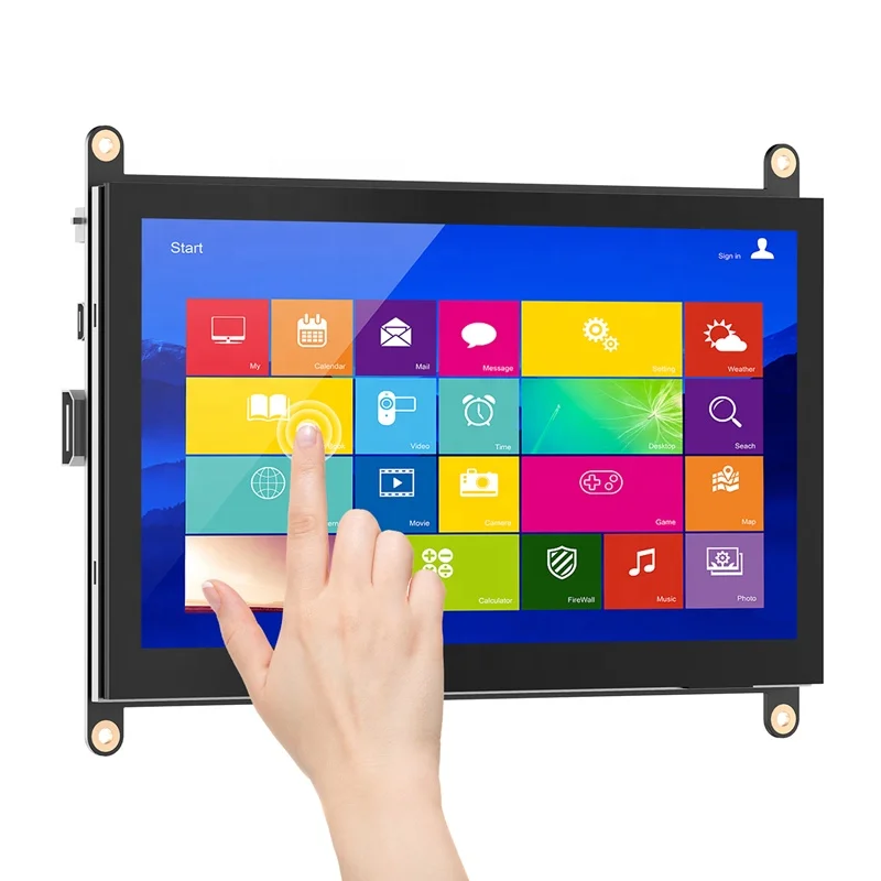 Пользовательский LCD емкостный сенсорный экран 7 дюймов IPS 1024X600 ЖК-дисплей Raspberry Pi 4 дисплей