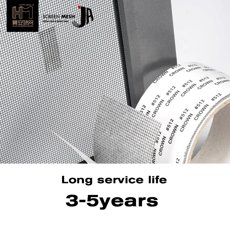 5cm*200cm Goods in stock fiber mesh tape mosquito net windows and doors net screen sticky tape adhesive fiberglass mesh tape