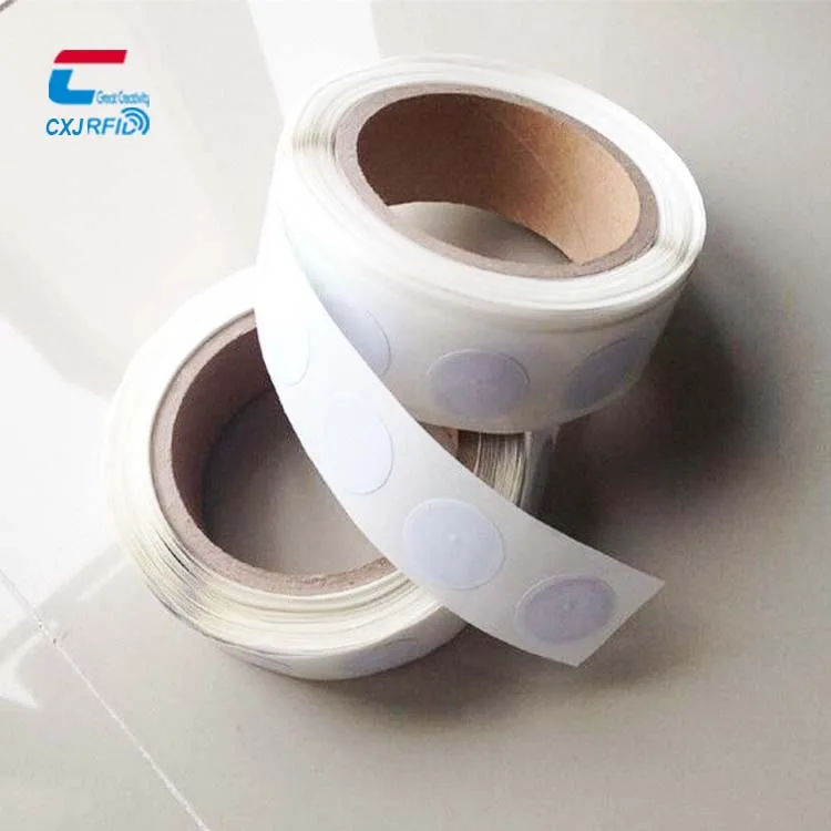 NTAG 424 DNA / 424 DNA TagTamper Round Blank RFID Sticker wet inlay Book Tag for Library