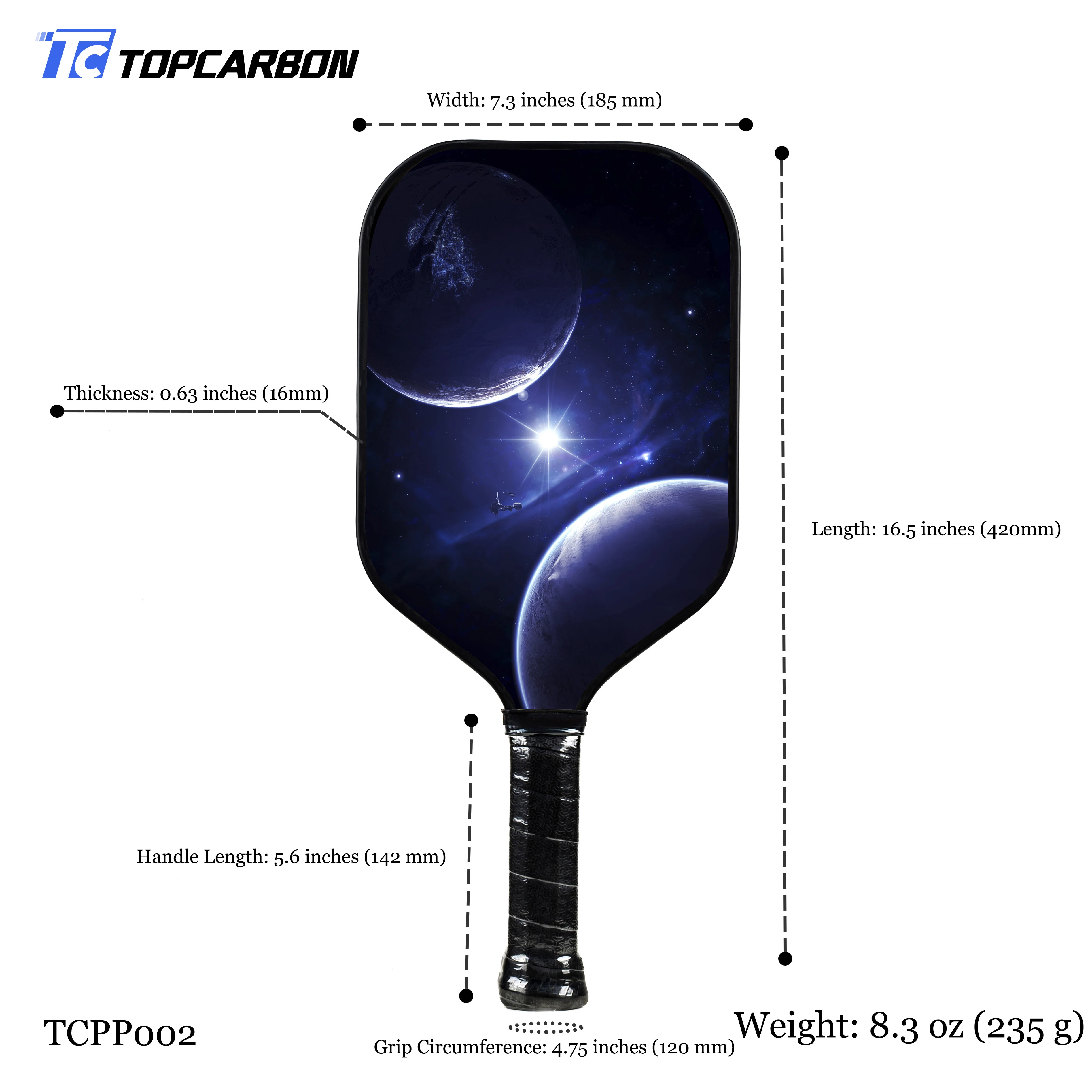 Manufacturer And Wholesales OEM Fiberglass PP Core Elongated Pickleball Paddle For International Big Brands
