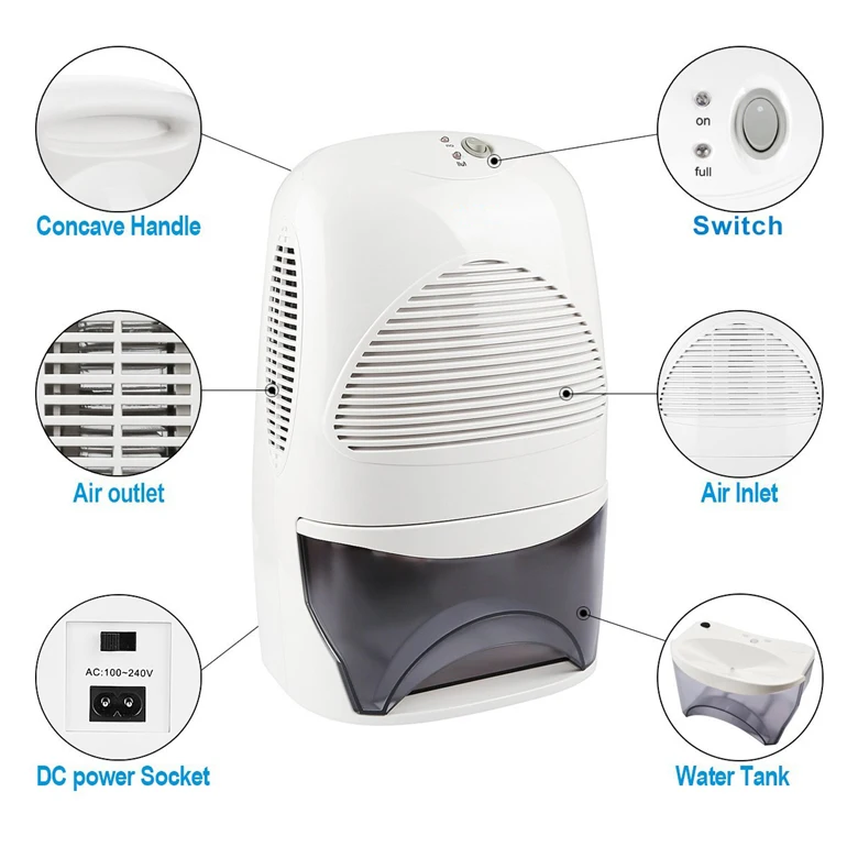 Thermoelectric Peltier Module Mini Portable Air Conditioner Dehumidifier for Home