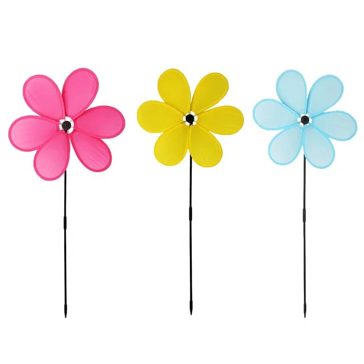 Пластиковые ветряные мельницы с орнаментом для сада