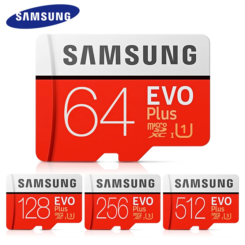  Оригинальная SAMSUNG micro EVO Plus TF-карта SD-карта 32 ГБ 64 128 оптовая продажа Samsung 256 512